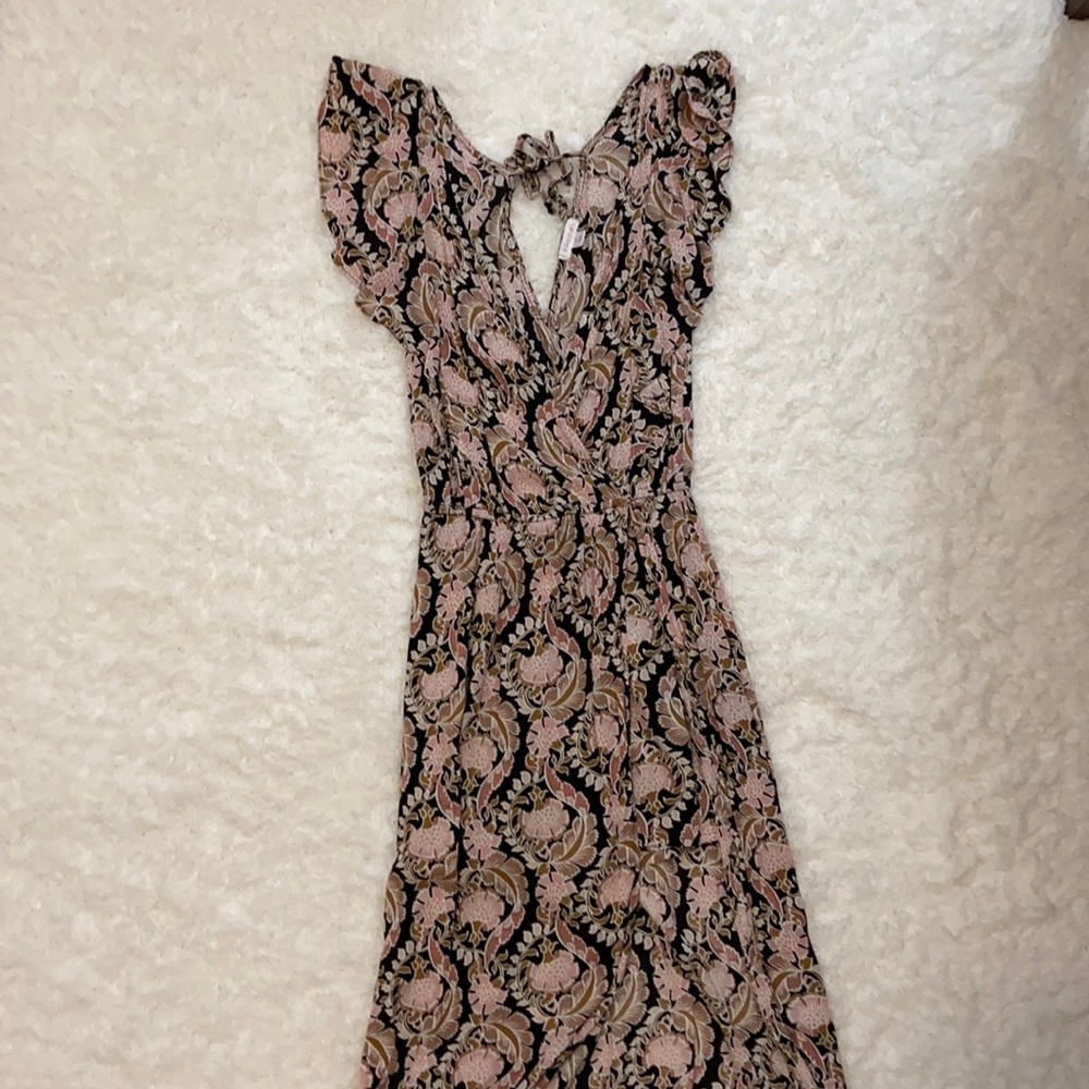Black and pink romper